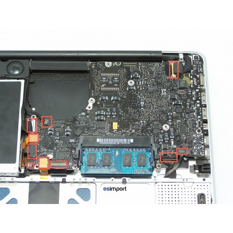 changement carte-mère 2,5 GHZ core I5 sur macbook pro 13" A1278