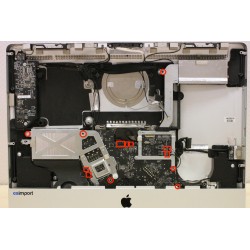 changement carte-mère iMac A1311 + haut parleur gauche